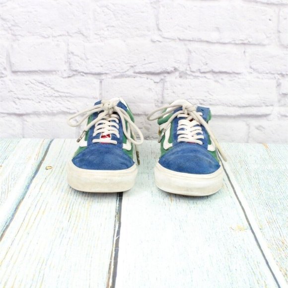 Vans Unisex Multicolor Suede Lace Up Low Sneaker Skate Shoes Size W 8 / M 6.5 - Picture 4 of 9